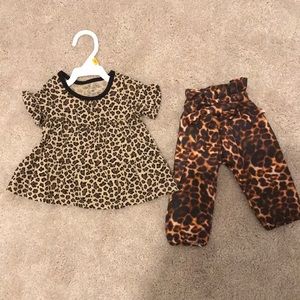 Leopard print newborn